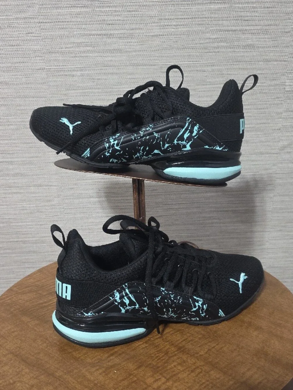 Puma Black & Aqua Women's Athletic Sneakers